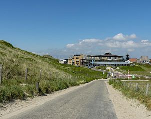 View of Callantsoog from the dunes, near vacation home Wijde Blick 205 on the North Sea coast, North Holland.