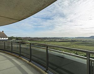 View from the balcony of Wijde Blick 205 Callantsoog, enjoy nature on the North Sea coast.