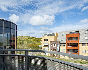 View of surroundings from balcony of Wijde Blick 301 Callantsoog vacation home on the North Sea coast in North Holland.