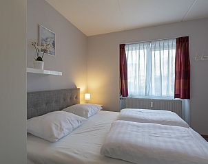 Comfortable bedroom in Beach Apartment 08 Callantsoog on the North Sea coast.