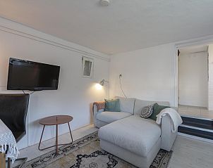 Cozy sitting area in The Bunker Callantsoog, vacation home in Callantsoog, North Sea coast, North Holland.