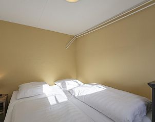 Comfortable bedroom in The Bunker Callantsoog, vacation home in Callantsoog, North Sea coast, North Holland.