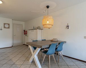 Dining area in vacation home Wijde Blick 212 Callantsoog, North Holland coast.