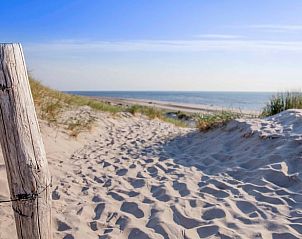 Sandy path to the beach at Holiday home in Callantsoog, North Sea coast, North Holland.