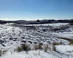 Gasfornuis in de keuken van NH141 vakantiehuis Groet Noordzeekust Noord-Holland