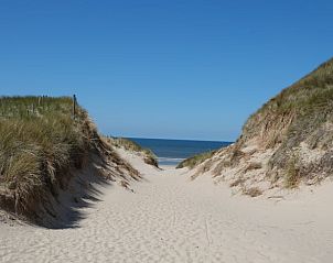 Uitgestrekt strand bij Huisje in Groet, vakantiehuis Noordzeekust, Noord-Holland.