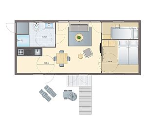Verblijf 450727 - Bungalow Noordzeekust - 2-4-persoons Beach House | 2-4SHT