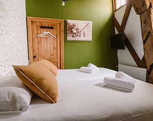 Gemtliches Schlafzimmer im Ferienhaus in Egmond aan den Hoef, Nordseekste, Nordholland.