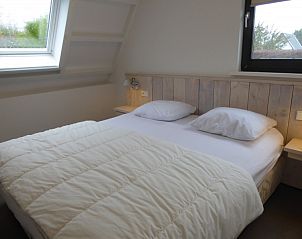 Comfortabele tweepersoonsslaapkamer in Sandepark 29 vakantiehuis, Groote Keeten, Noordzeekust, Noord-Holland.