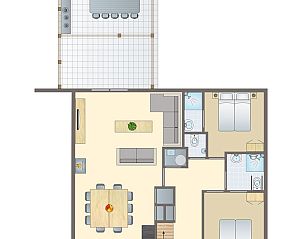 Guest house 454018 - Bungalow Noordzeekust - Beach Resort Ooghduyne | 10-persoons villa | 10L1