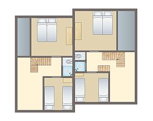 Guest house 454056 - Bungalow Noordzeekust - Beach Resort Ooghduyne | 10-persoons villa | 10FL