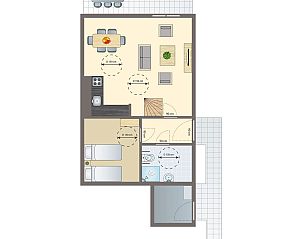 Unterkunft 454079 - Bungalow Noordzeekust - Beach Resort Ooghduyne | 6-persoons villa - Extra toegankeli