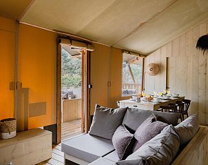 Unterkunft 461620 - Zelthaus IJsselmeerkust - De Stille Heide | 6 Pers. | Kachel & Hottub