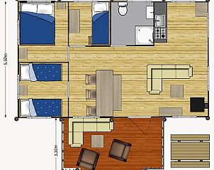 Unterkunft 461620 - Zelthaus IJsselmeerkust - De Stille Heide | 6 Pers. | Kachel & Hottub