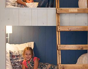 Knusse stapelbedden voor kinderen in Huisje in Oudesluis, vakantiehuis in Noord-Holland, perfect voor een gezinsvakantie.