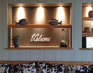 Welkom bord in Vakantiehuis in Oudesluis, Noord-Holland voor een warme ontvangst.