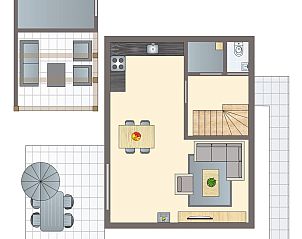 Guest house 4842109 - Bungalow Noord-Holland noord - Berger Duinen | 4-persoons woning | 4EL
