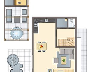 Guest house 4842118 - Bungalow Noord-Holland noord - Berger Duinen | 4-persoons wellnesswoning | 4ELW