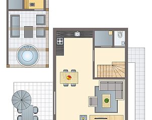 Guest house 484221 - Bungalow Noord-Holland noord - Berger Duinen | 4-persoons wellnesswoning | 4ELW