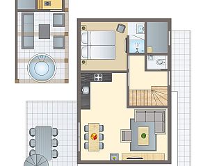 Guest house 484225 - Bungalow Noord-Holland noord - Berger Duinen | 6-persoons wellnesswoning | 6ELW