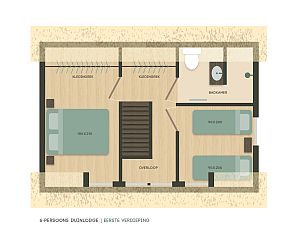 Unterkunft 484233 - Ferienhaus Noord-Holland noord - 6-persoons Duinlodge Bosrand