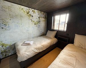 Plattegrond van de begane grond van de 6-persoons Duinlodge met Oplaadpunt in Schoorl, Noord-Holland. Overzicht van het vakantiehuis.