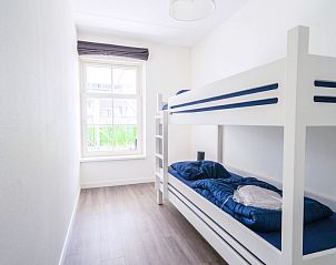 Kinderkamer met stapelbed in Appartement Markermeer 12, Uitdam, Amsterdam eo, Noord-Holland, ideaal voor gezinnen.