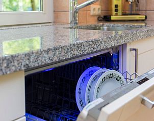 Volledig uitgeruste keuken met vaatwasser in Vakantiehuisje in Nutter, Twente, Overijssel.