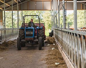 Tractor op boerderij nabij Vakantiehuis in Wierden, authentieke ervaring in Twente, Overijssel.