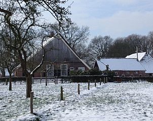 Sneeuwlandschap bij Vakantiehuis in Wierden, Twente voor een winterse ervaring in Overijssel.