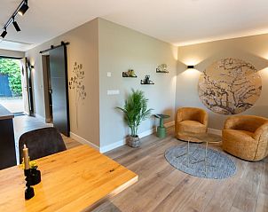 Stijlvolle woonkamer in Huisje in Overdinkel, vakantieverblijf in Twente, Overijssel.