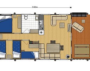Guest house 521718 - Holiday property Twente - Vakantiehuis Camping de Molenhof - Tentlodge 6 personen