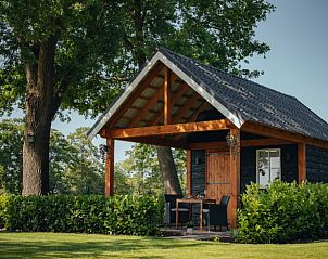 Knus houten huisje bij Huisje in Rijssen, vakantieaccommodatie in Twente, Overijssel, ideaal voor natuurliefhebbers.