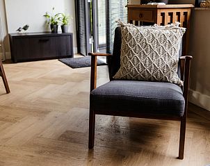 Stijlvolle binnenruimte van Huisje in Enschede, vakantieaccommodatie in Twente, met moderne inrichting in Overijssel.