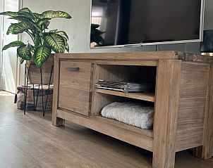 Moderne tv-hoek in Huisje in Enschede, vakantiehuis in Overijssel.