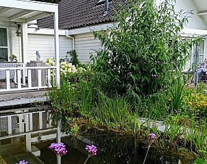 Rustgevende vijver bij Huisje in Oldenzaal, vakantiehuis in Twente, omgeven door natuur.