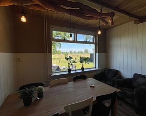 Cozy indoor area of Holiday Home in Markelo, Twente, overlooking the green landscape of Overijssel.