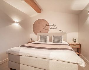 Detail of the bedroom in Holiday home in Usselo, Twente, with stylish decoration and comfortable beds.