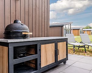 Offene Kche und Essbereich im 8-Personen-Haus Sallandse Heuvelrug, Hoge Hexel, ideal fr Familienabende.