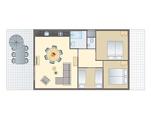 Verblijf 524287 - Bungalow Twente - Sallandse Heuvelrug | 6-persoons woning | 6B
