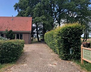 Ingang van Vakantiehuisje in Lattrop, een charmant vakantiehuis in Twente, Overijssel.