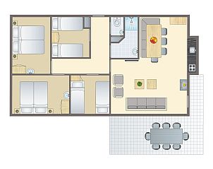 Unterkunft 5302146 - Bungalow Salland - Twenhaarsveld | 8-persoons bungalow | 8C