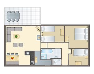 Unterkunft 5302156 - Bungalow Salland - Twenhaarsveld | 6-persoons kinderbungalow | 6CK