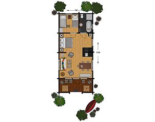 Unterkunft 5302164 - Ferienhaus Salland - Family Lodge met bad
