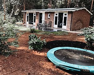 Trampolin im Garten des Ferienhauses in Holten, ideal fr Kinder in Salland, Overijssel.