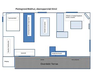 Lichte woonkamer van Vakantiehuis in Holten met uitzicht op de natuur in Salland, Overijssel.