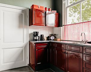 Gezellige keukenhoek in Vakantiehuisje in Olst, vakantiehuis in Salland, Overijssel.