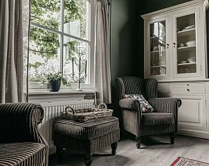 Knusse leeshoek in Vakantiehuisje in Olst, vakantiewoning in Salland, Overijssel.