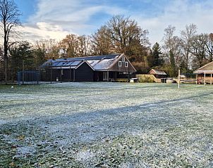 Winterlandschap bij Huisje in Hellendoorn, vakantiewoning in Overijssel.
