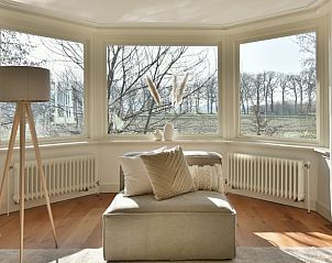 Zithoek met panoramisch uitzicht in Huisje in Wesepe, vakantiehuis in Wesepe, Salland, Overijssel.